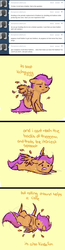 Size: 500x1916 | Tagged: safe, artist:feathersandink, scootaloo, g4, ask, comic, feather, that scootaloo, tumblr