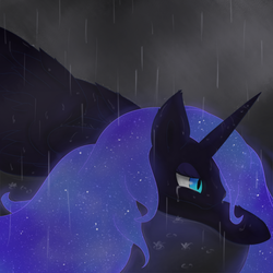 Size: 800x800 | Tagged: safe, artist:muffinsforever, nightmare moon, alicorn, pony, g4, crying, female, solo