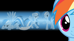 Size: 1920x1080 | Tagged: safe, rainbow dash, pony, g4, vector, wallpaper