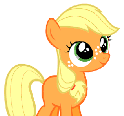 Size: 318x299 | Tagged: safe, applejack, pony, g4, animated, derp, eyeroll, female, filly, silly, silly pony, who's a silly pony