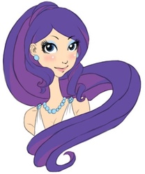 Size: 370x445 | Tagged: safe, artist:zoe-productions, rarity, human, g4, female, humanized, jewelry, necklace, simple background, solo, white background