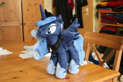 Size: 1024x683 | Tagged: safe, artist:siora86, princess luna, pony, g4, irl, photo, plushie, solo