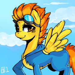 Size: 500x500 | Tagged: safe, artist:raito1, spitfire, pony, g4