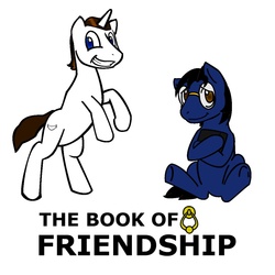 Size: 1024x1024 | Tagged: safe, artist:kegisak, oc, oc only, brother scroll, brother white, fanfic, the book of friendship