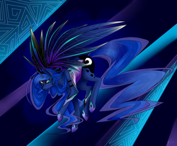 Size: 2152x1772 | Tagged: dead source, safe, artist:mscootaloo, princess luna, pony, g4, female, solo, wallpaper