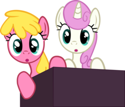 Size: 7170x6135 | Tagged: safe, artist:likonan, cherry berry, twinkleshine, pony, g4, the cutie pox, absurd resolution, female, simple background, solo, transparent background, vector