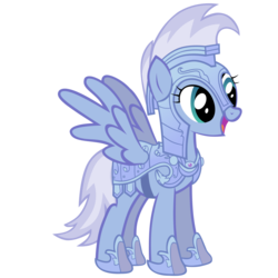 Size: 1024x1024 | Tagged: safe, artist:bubblestormx, oc, oc only, pegasus, pony, g4, season 3, the crystal empire, armor, clothes, costume, crystal guard armor, female, jousting outfit, mare, nightmare night costume