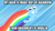 Size: 640x360 | Tagged: safe, edit, edited screencap, screencap, rainbow dash, pegasus, pony, g4, my little pony: friendship is magic, the cutie mark chronicles, caption, filly, flying, image macro, rainbow, solo