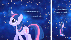 Size: 500x281 | Tagged: safe, twilight sparkle, the stars will aid in her escape, g4, animated, cosmic love, female, florence and the machine, pmv, youtube link