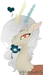 Size: 1600x2801 | Tagged: safe, artist:wolfsknight, discord, g4, bedroom eyes, eris, flower, rule 63, simple background, transparent background, vector