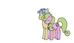 Size: 1236x731 | Tagged: artist needed, safe, daisy, flower wishes, goldengrape, sir colton vines iii, earth pony, pony, g4, 30 minute art challenge, daisygrape, female, male, shipping, straight