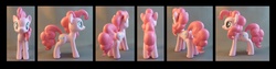 Size: 1583x400 | Tagged: safe, artist:krowzivitch, pinkie pie, earth pony, pony, g4, customized toy, irl, photo, sculpture, solo