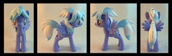 Size: 1132x373 | Tagged: safe, artist:krowzivitch, cloudchaser, pony, g4, customized toy, irl, photo, sculpture, solo