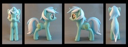 Size: 1000x366 | Tagged: safe, artist:krowzivitch, lyra heartstrings, pony, g4, customized toy, irl, photo, sculpture, solo