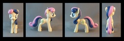 Size: 1654x556 | Tagged: safe, artist:krowzivitch, bon bon, sweetie drops, earth pony, pony, g4, customized toy, cutie mark, female, hooves, irl, mare, photo, sculpture, solo