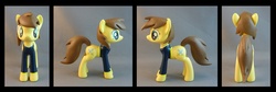 Size: 1200x405 | Tagged: safe, artist:krowzivitch, oc, oc only, pony, clothes, customized toy, irl, photo, sculpture, shirt, solo