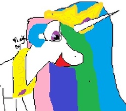 Size: 340x300 | Tagged: safe, artist:dragk, princess celestia, alicorn, pony, g4, female, mare, ms paint