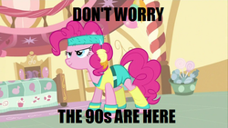 Size: 640x360 | Tagged: safe, pinkie pie, g4, '90s, 80s, image macro