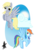 Size: 1024x1474 | Tagged: safe, artist:ardas91, artist:metaldrakon, derpy hooves, rainbow dash, pegasus, pony, g4, female, mare