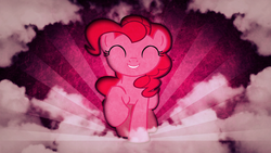Size: 1920x1080 | Tagged: safe, artist:justaninnocentpony, pinkie pie, g4, cloud, cloudy, vector, wallpaper