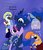 Size: 1679x1975 | Tagged: safe, artist:abigail m., pipsqueak, princess luna, twilight sparkle, ghost, g4, blondecai, comic sans, crossover, ed edd n'eddy thread, fetch! with ruff ruffman, gif party, hi-five ghost, male, mordecai, nightmare night, regular show, ruff ruffman