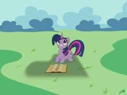 Size: 1600x1200 | Tagged: safe, artist:subtlepixel, twilight sparkle, pony, g4, book, female, imminent pain, musical instrument, piano, solo, this will end in pain