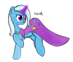 Size: 1041x893 | Tagged: safe, artist:jade meteor, trixie, g4, smiling