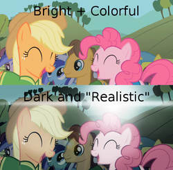 Size: 640x628 | Tagged: safe, applejack, pinkie pie, g4, battlefield 3, lens flare, rant