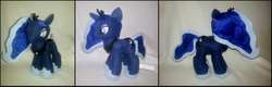 Size: 4302x1378 | Tagged: safe, artist:grimbyandthebomba, princess luna, pony, g4, irl, photo, plushie, solo