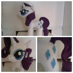 Size: 1024x1024 | Tagged: safe, artist:arualsti, rarity, pony, g4, irl, photo, plushie, solo