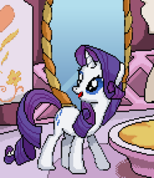 Size: 248x286 | Tagged: safe, artist:darksupasonic, rarity, pony, g4, female, pixel art, solo