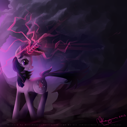 Size: 800x800 | Tagged: safe, artist:felynea, twilight sparkle, pony, g4, female, magic, solo