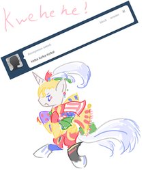 Size: 657x756 | Tagged: safe, artist:ask-the-fantasy-ponies, ask, final fantasy, final fantasy vi, kefka palazzo, ponified, tumblr