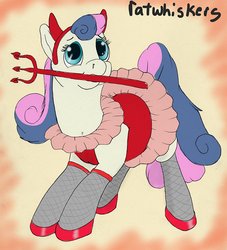 Size: 850x938 | Tagged: safe, artist:ratwhiskers, bon bon, sweetie drops, g4, costume, halloween, solo