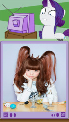 Size: 504x882 | Tagged: safe, rarity, pony, g4, exploitable meme, fashion, hair, kyary pamyu pamyu, meme, tv meme