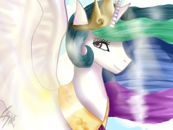 Size: 800x600 | Tagged: safe, artist:sandlythehedgehog, princess celestia, pony, g4, female, solo