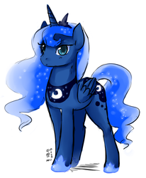 Size: 700x850 | Tagged: safe, artist:chinad011, princess luna, pony, g4, female, solo