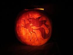 Size: 640x480 | Tagged: safe, nightmare moon, g4, halloween, jack-o-lantern