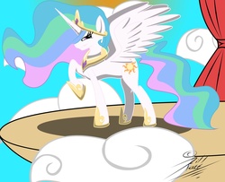 Size: 2000x1621 | Tagged: safe, artist:killkatt, princess celestia, pony, g4, female, solo