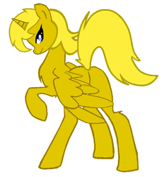 Size: 520x560 | Tagged: safe, oc, oc only, oc:ticket, alicorn, pony, adult, alicorn oc, simple background, solo