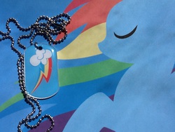 Size: 960x720 | Tagged: safe, rainbow dash, g4, jewelry, silhouette