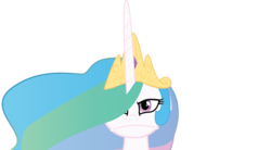 Size: 6532x3598 | Tagged: safe, artist:felix-kot, princess celestia, alicorn, pony, g4, ears back, female, frown, mare, simple background, solo, transparent background, unamoosed face, unamused, vector