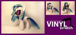 Size: 2500x1155 | Tagged: safe, artist:narxinba222, dj pon-3, vinyl scratch, pony, unicorn, g4, brushable, customized toy, glasses, irl, photo, solo, toy