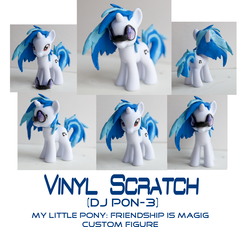 Size: 2200x2000 | Tagged: safe, artist:alltheapples, dj pon-3, vinyl scratch, pony, g4, brushable, customized toy, glasses, irl, photo, solo, toy