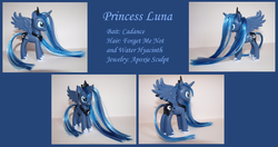 Size: 2872x1516 | Tagged: safe, artist:baked-bads, princess luna, pony, g4, brushable, customized toy, irl, photo, solo, toy