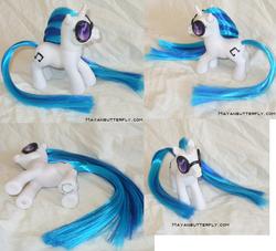 Size: 1082x984 | Tagged: safe, artist:mayanbutterfly, dj pon-3, vinyl scratch, pony, g3, g4, customized toy, glasses, irl, photo, solo, toy