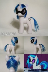 Size: 700x1050 | Tagged: safe, artist:oak23, dj pon-3, vinyl scratch, pony, g4, brushable, customized toy, glasses, irl, photo, solo, toy