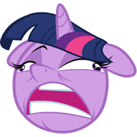 Size: 200x200 | Tagged: safe, twilight sparkle, g4, rage face, simple background, sweet jesus, transparent background, vector