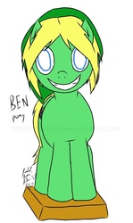 Size: 624x1046 | Tagged: artist needed, safe, ben, ben drowned, creepy, elegy of emptiness, ponified, the legend of zelda, the legend of zelda: majora's mask