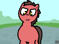 Size: 256x192 | Tagged: safe, artist:pokehidden, oc, oc only, oc:big brian, pony, banned from equestria daily, solo
